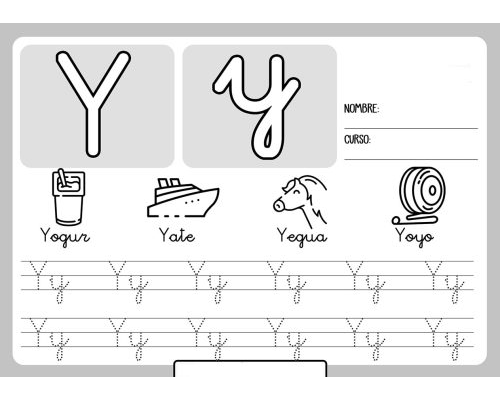 Fichas de la Y para imprimir 3