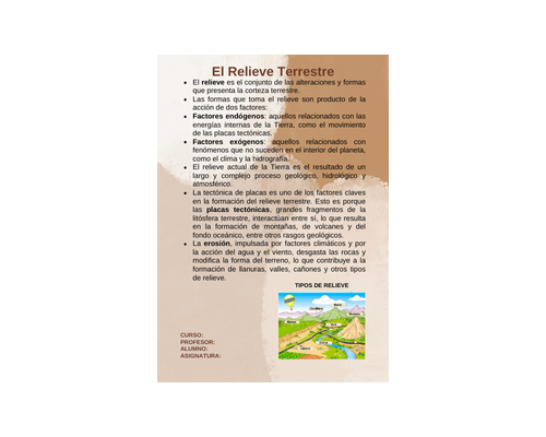 Fichas de color marrón para estudiar 3