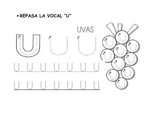 Fichas de la U para imprimir 2