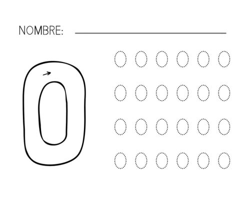Fichas de la O mayúscula 3