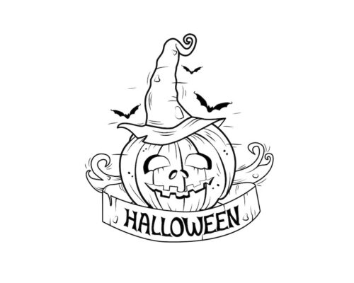 Fichas de Halloween para colorear 3