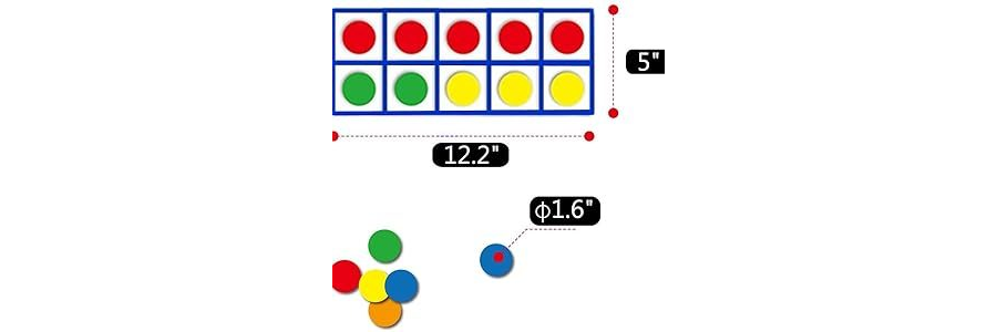 Actividades de juego con fichas de colores para matematicas 2