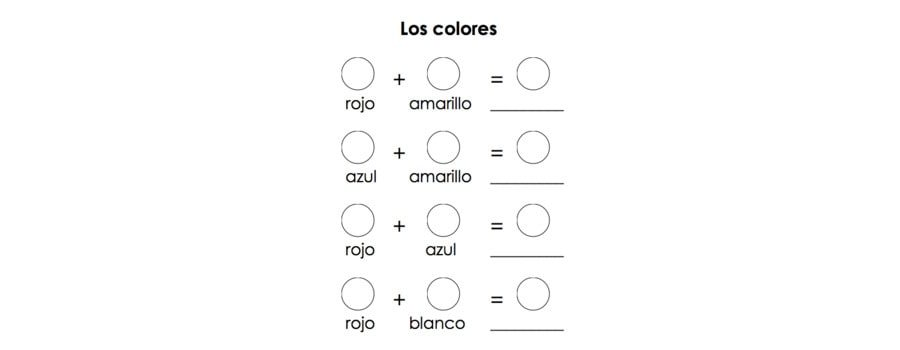 Actividades y ejercicios para aprender los colores primarios 1