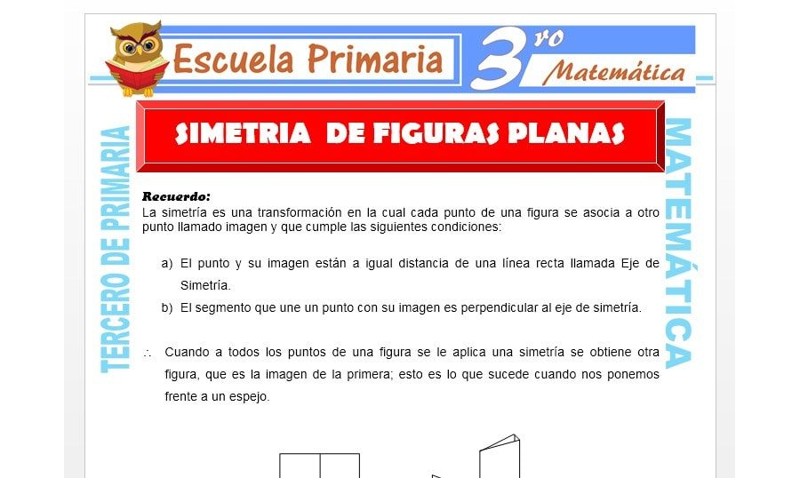 Definición de simetría en figuras planas 3