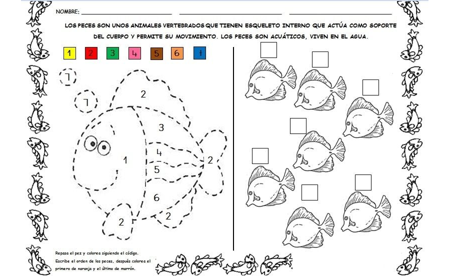 Colorear unidades correspondientes 2