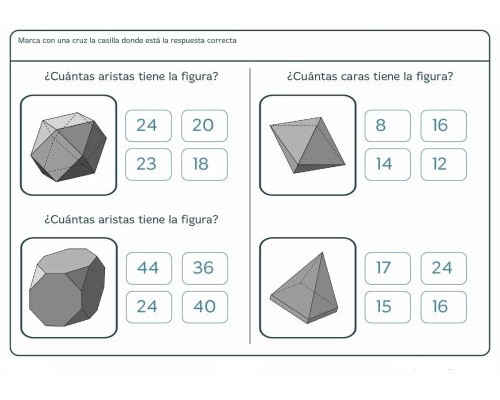 Ejemplos de fichas de matemáticas para imprimir 1