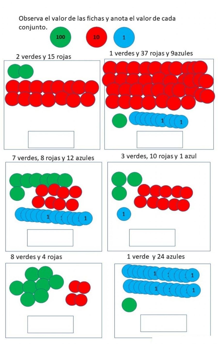 Enlace entre las matemáticas y el arte con las fichas de colores 1