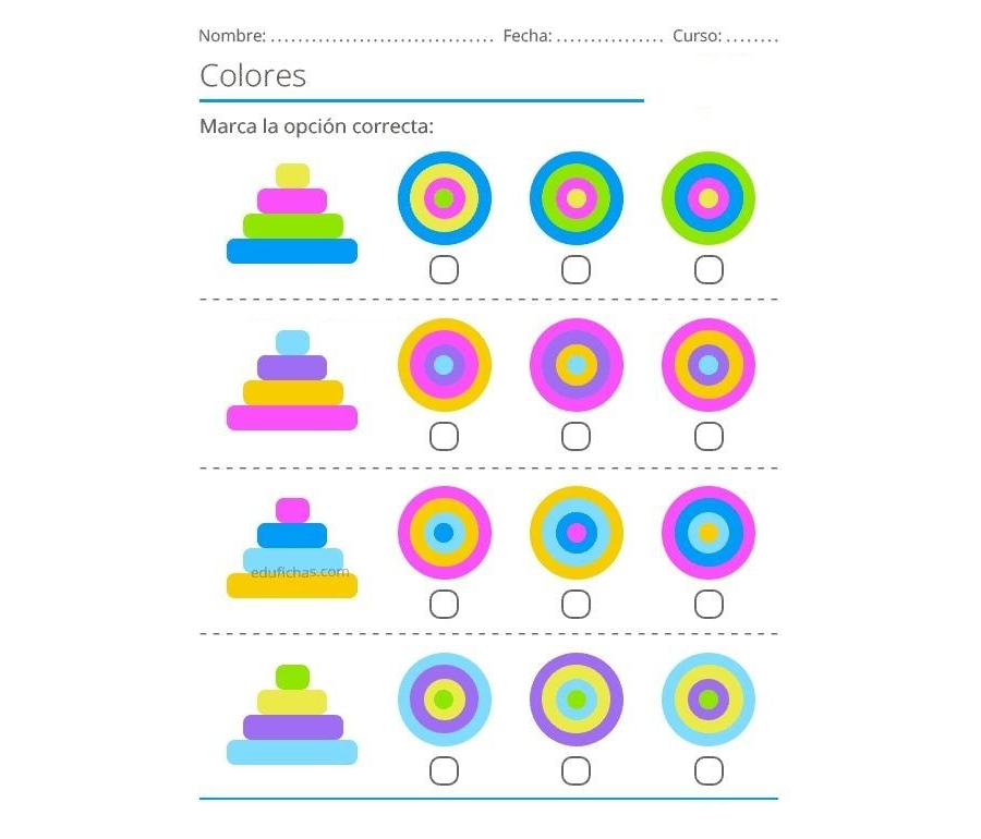 Fichas de plástico en diferentes tamaños y colores 2