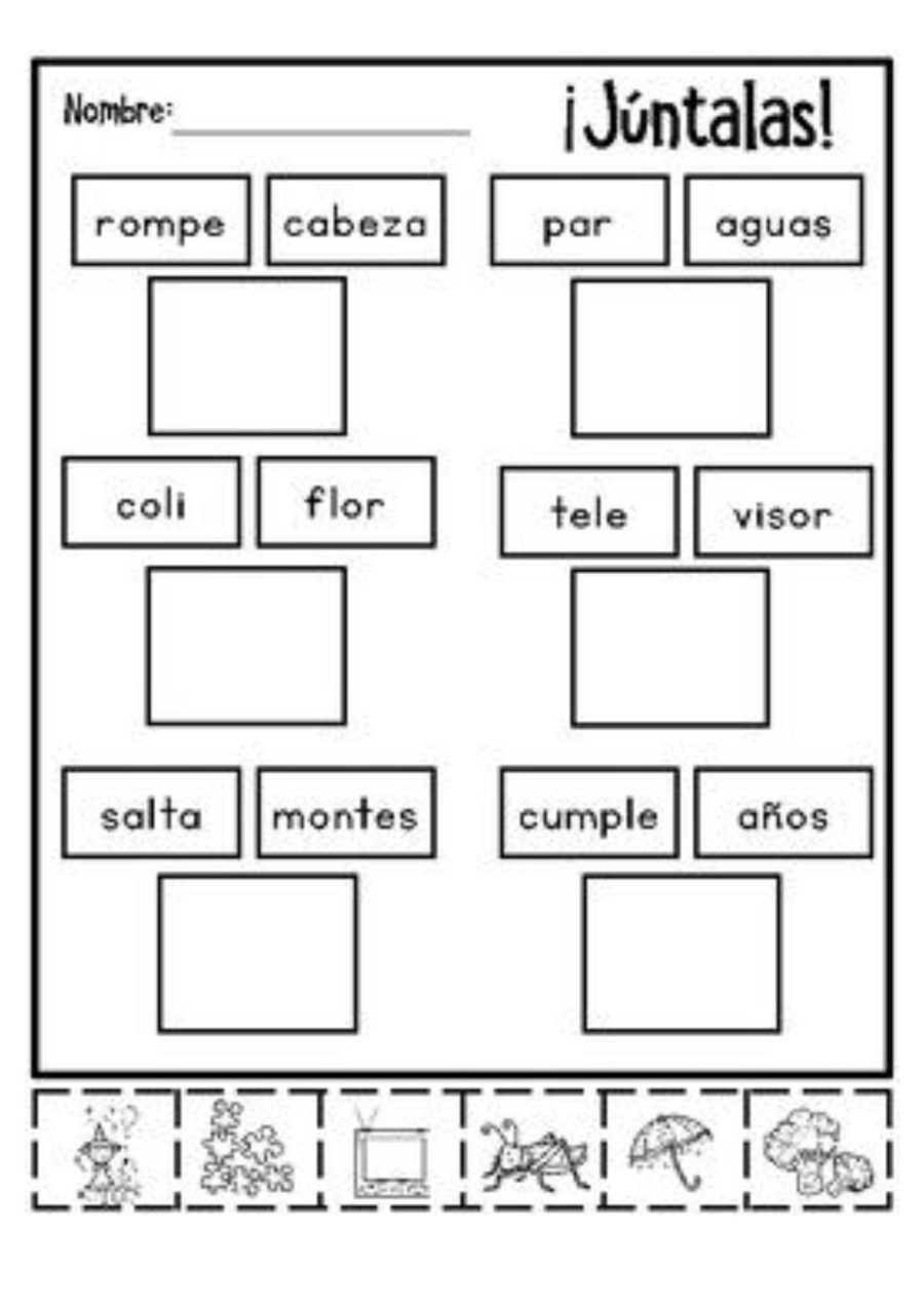 Ficha de Palabras Compuestas Lengua 1