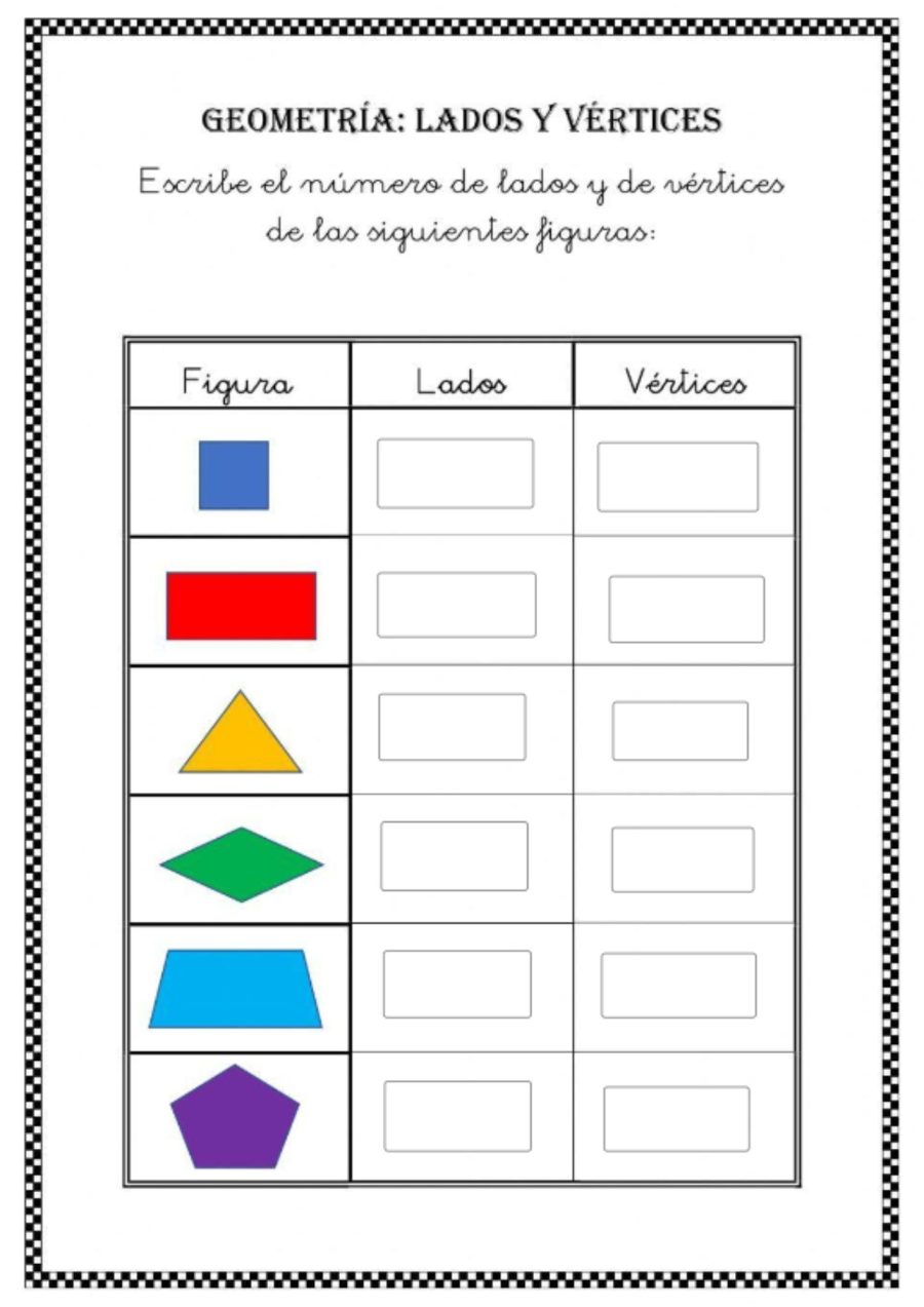 Fichas de Matemáticas 3 Primaria de Geometría 3