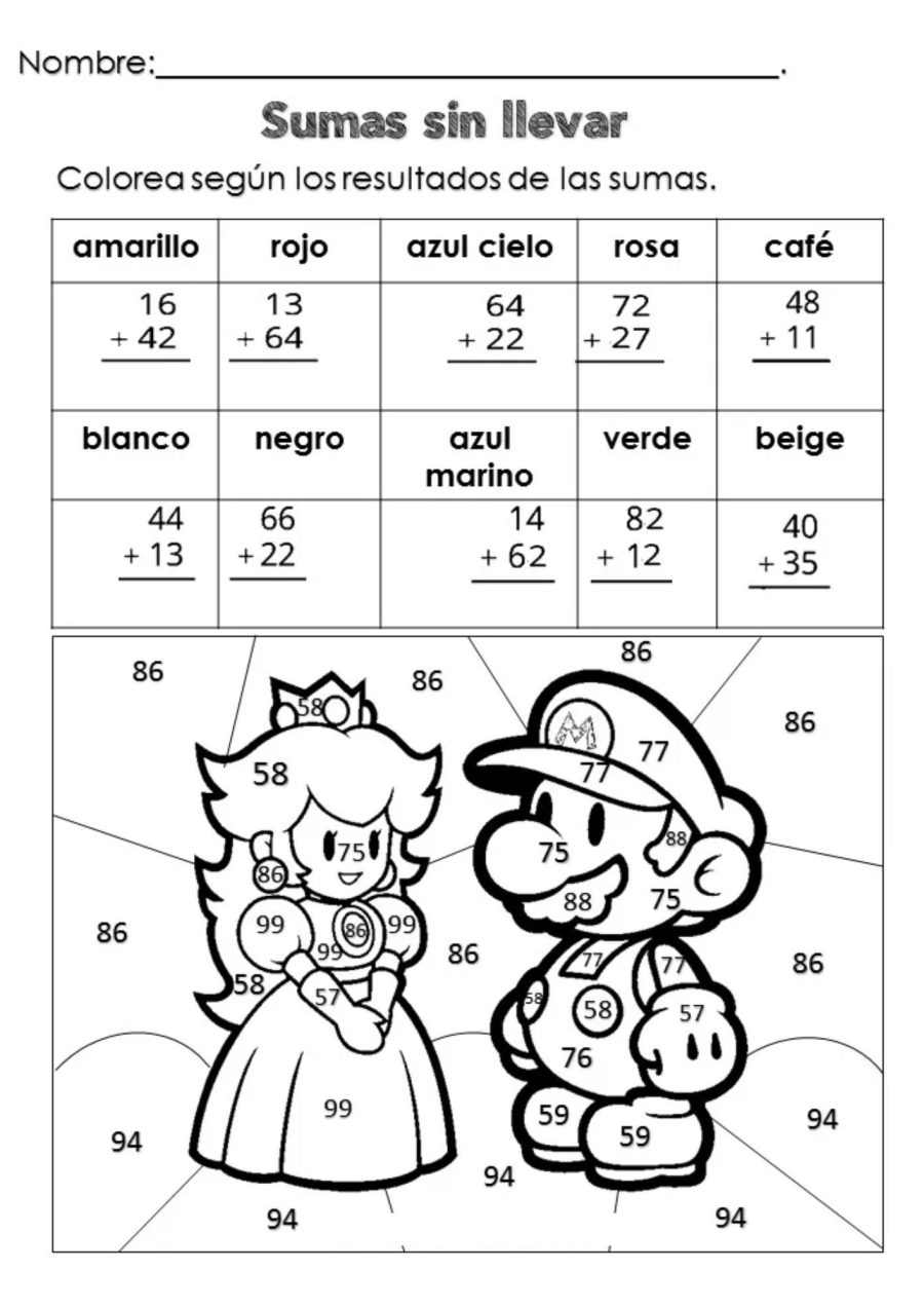 Fichas de Matemáticas Ejercicios 3