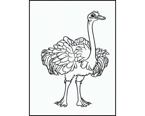 Fichas de avestruces para imprimir 1