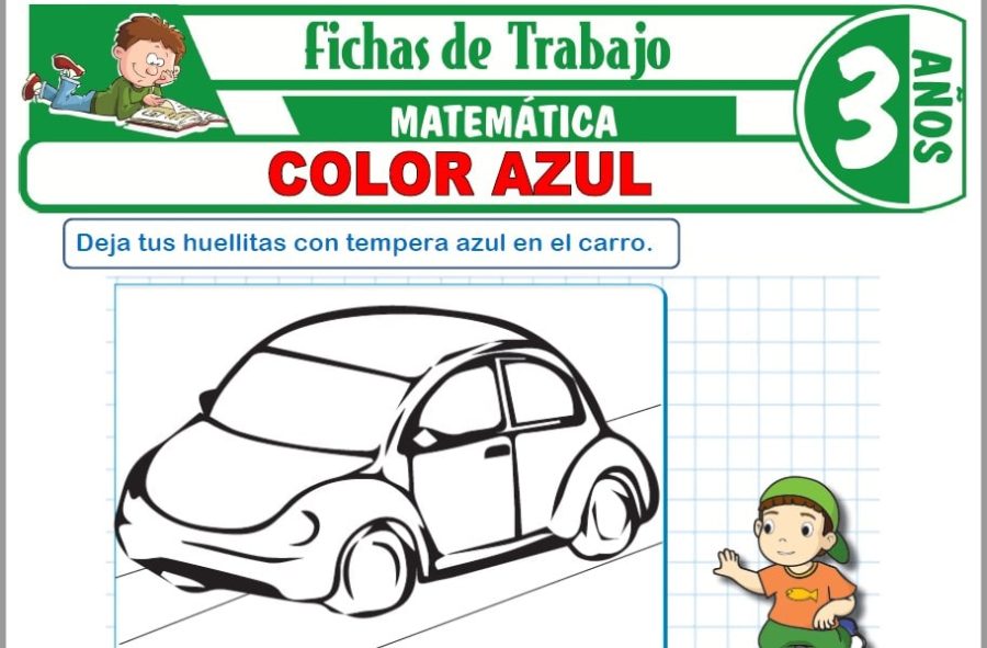 Fichas de color azul para primaria 1