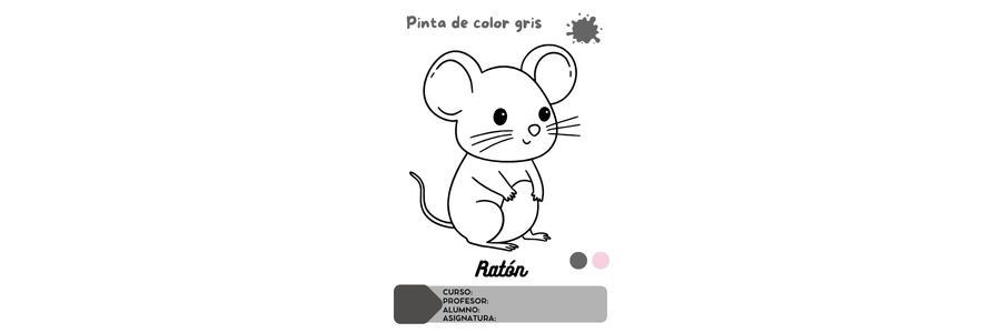 Fichas de color gris para colorear 1