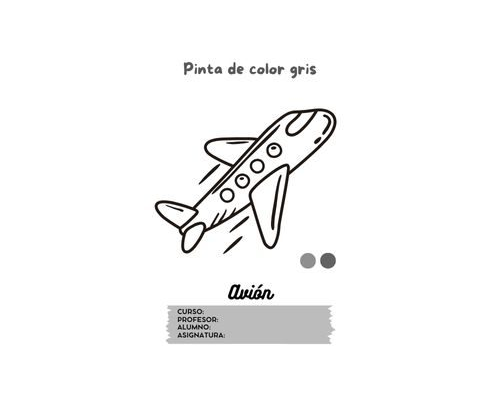 Fichas de color gris para colorear 3