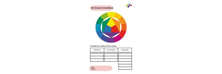 Fichas de colores terciarios para escribir 2