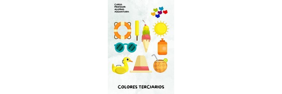 Fichas de colores terciarios para imprimir 2