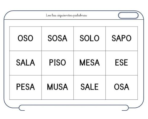Fichas de consonantes para imprimir 3