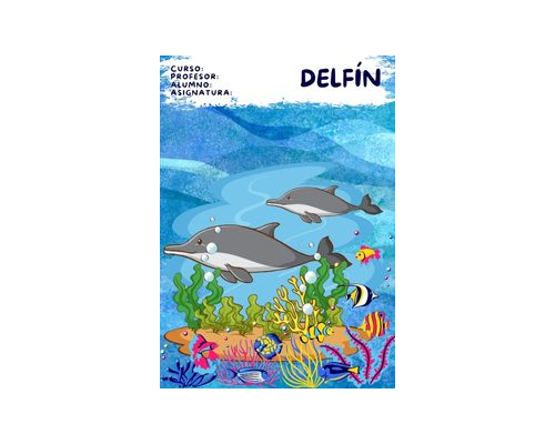 Fichas de delfines para imprimir 2