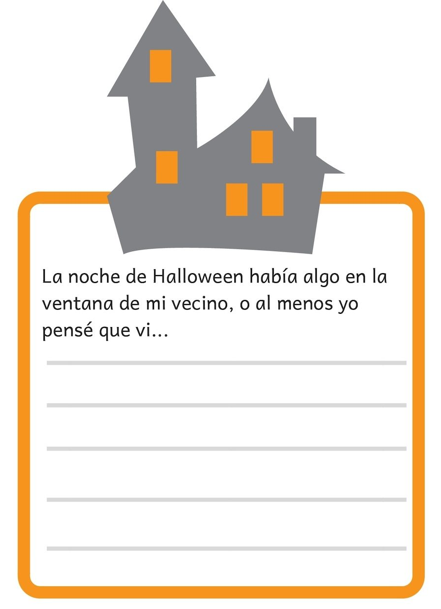 Fichas de escritura creativa Halloween 2