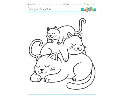 Fichas de gatos para imprimir 2