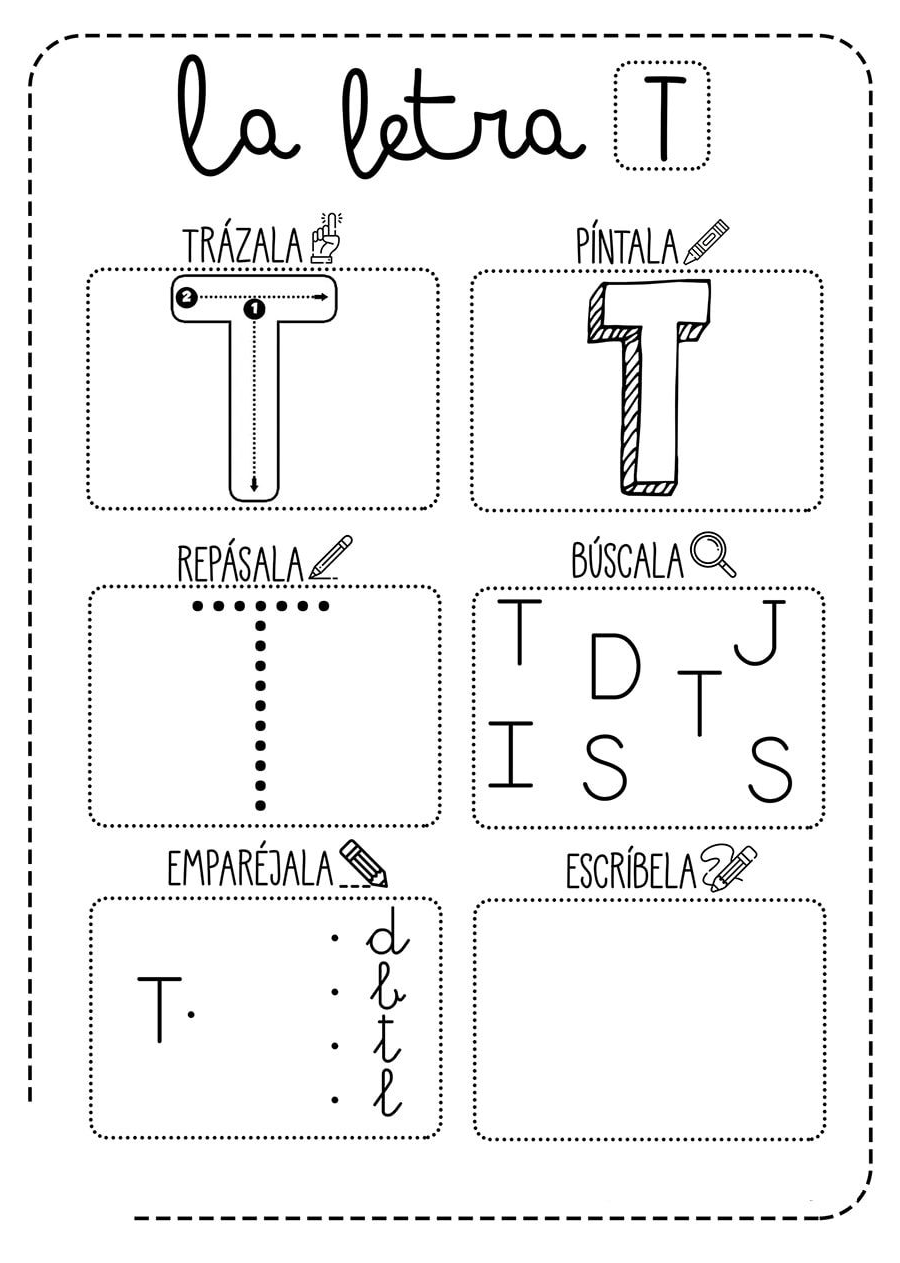 Fichas de la T mayúscula 2