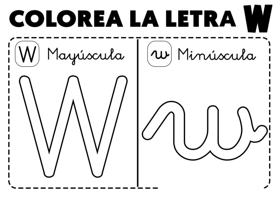 Fichas de la W mayúscula 1