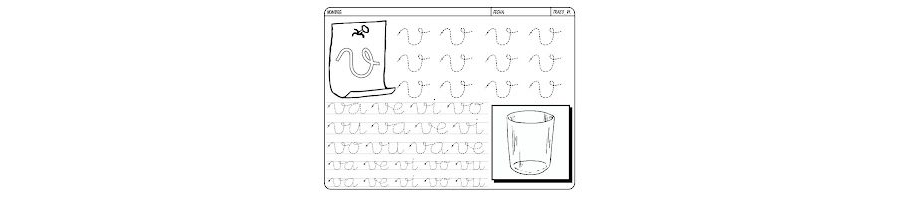 Fichas de la v minúscula 1