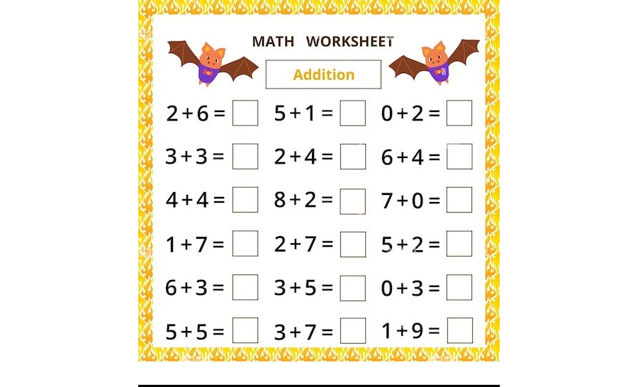 Fichas de Matemáticas para Halloween 1