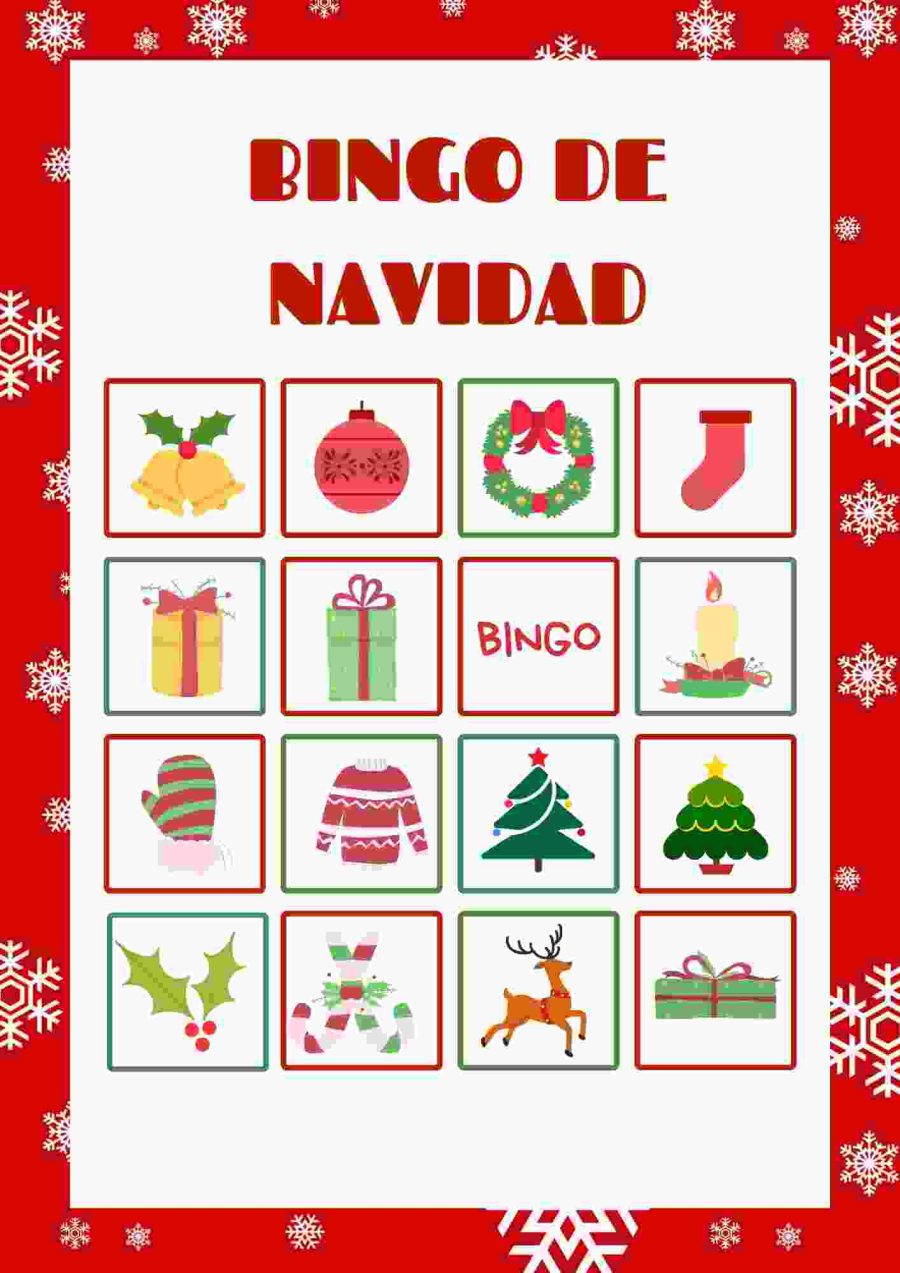 Fichas de navidad con juegos 1