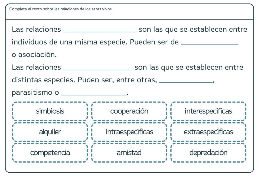 Fichas de repaso 4 primaria de Ciencias Naturales 2