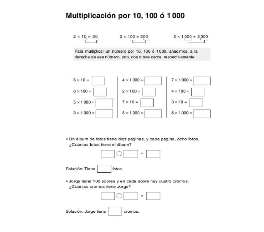 Fichas de repaso 5 primaria de actividades para el repaso de operaciones 3