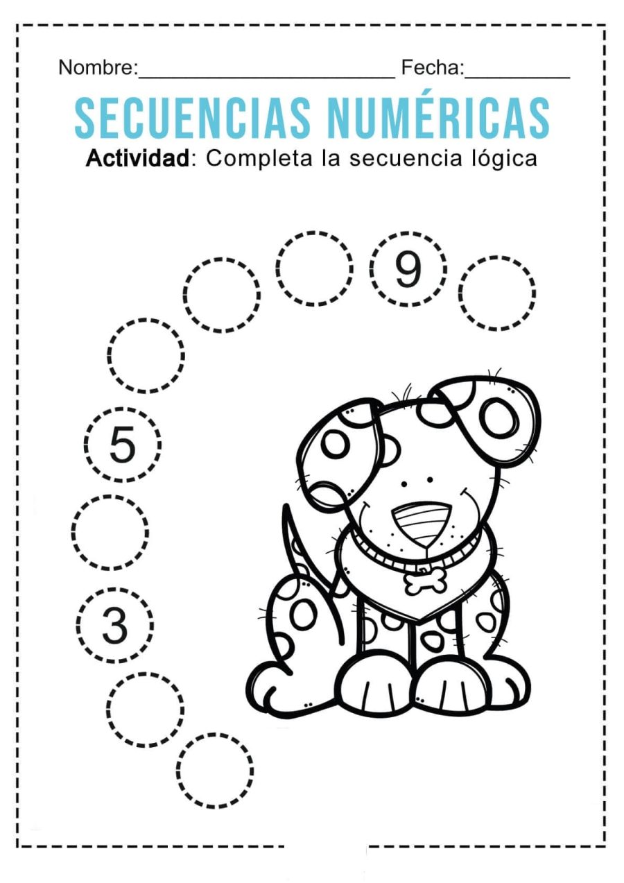 Fichas de series numéricas y patrones 2