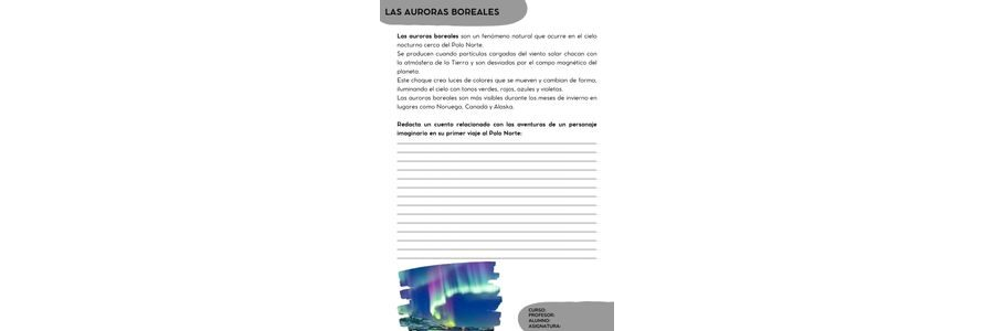 Fichas de zorros para escribir 2