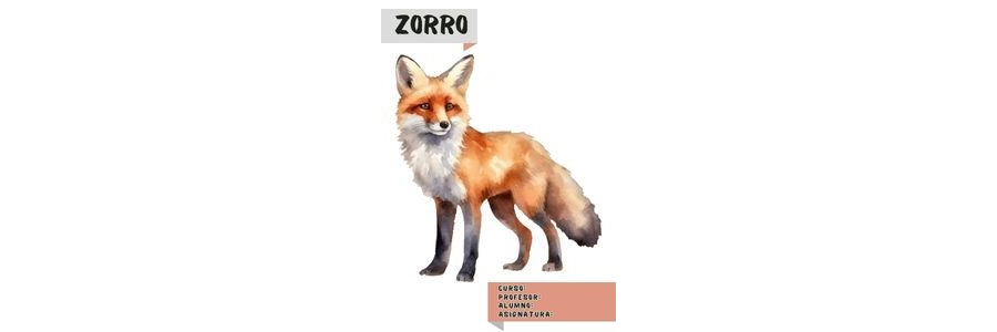 Fichas de zorros para imprimir 3