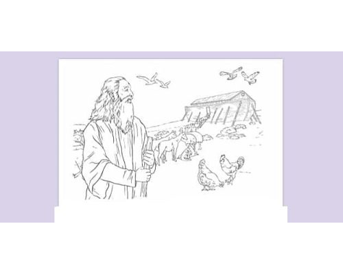 Fichas del arca de Noé para colorear 3