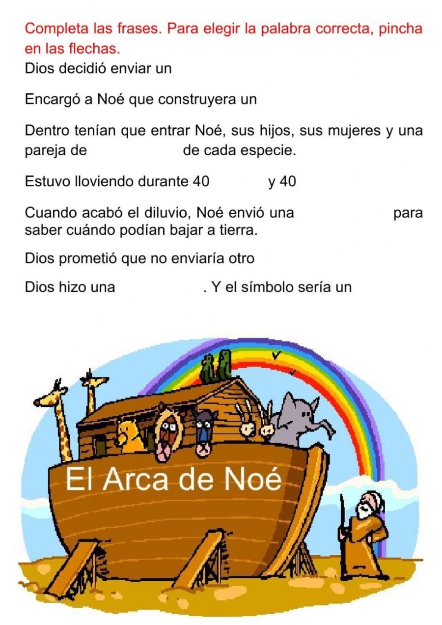 Fichas del arca de Noé para estudiar 2