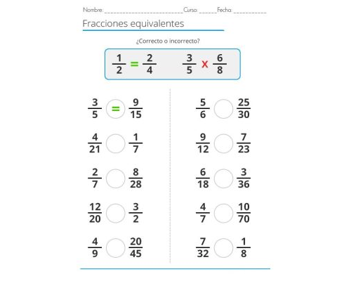 Fracciones y números decimales 2