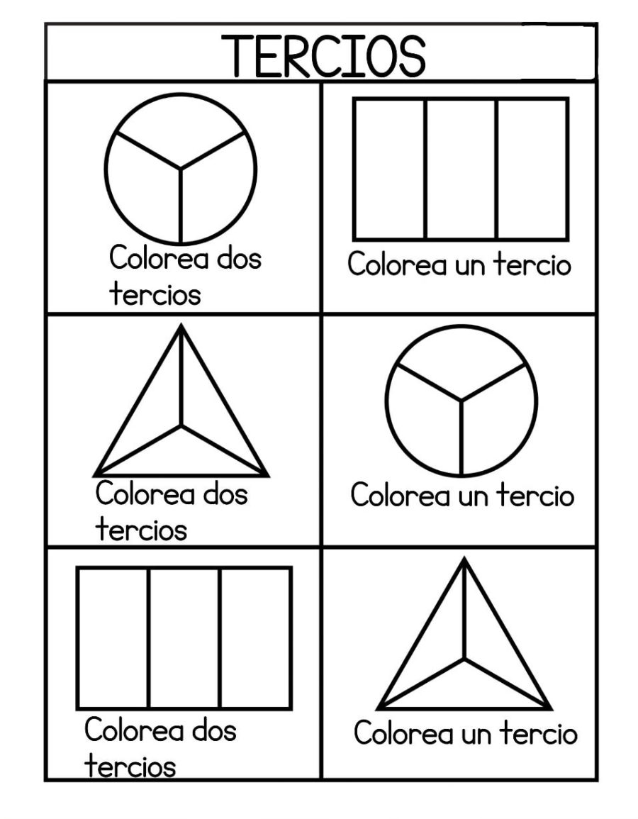 Fichas de fracciones y problemas matemáticos 2