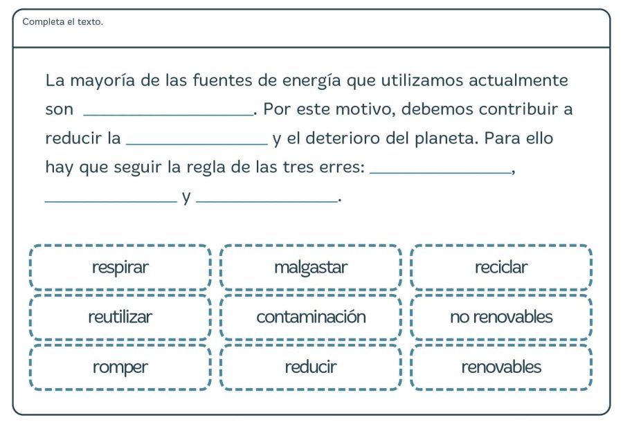 Integración de conceptos básicos de geología, química y biología en las fichas 2