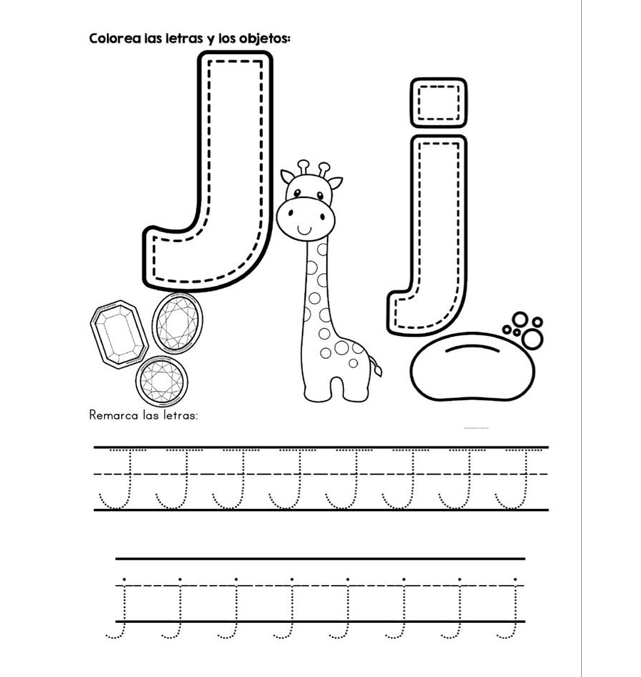 Fichas de la J mayúscula 1