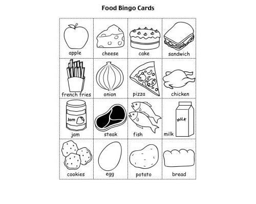 Preguntas frecuentes sobre las fichas de comida en inglés para imprimir 3