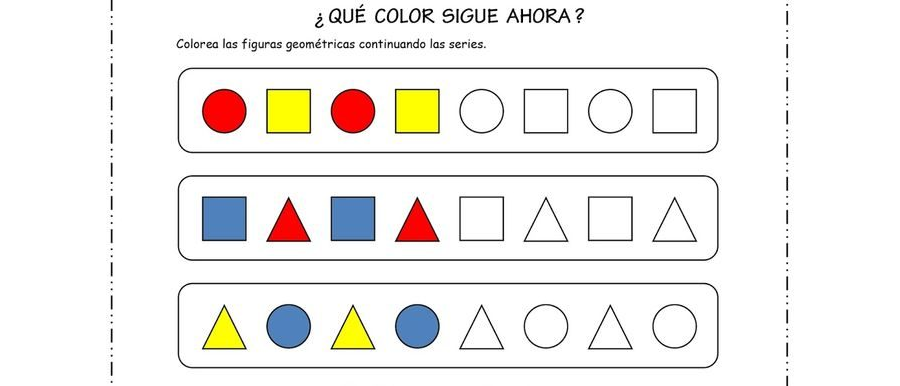 Razonamiento lógico y atención temprana con fichas de colores 1