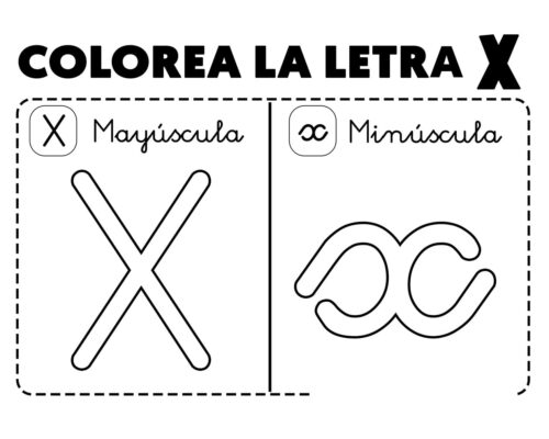 Fichas de la x minúscula 3