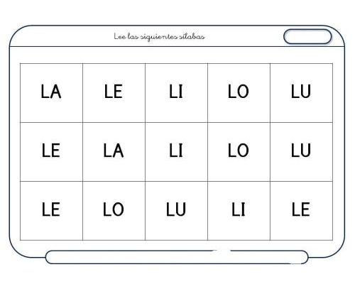 Fichas de la "L" mayúscula 2