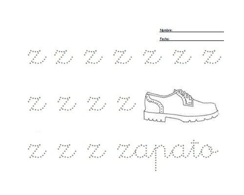 Fichas de la z minúscula 3