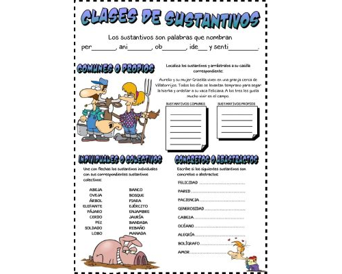 Uso de sustantivos en diferentes contextos 2