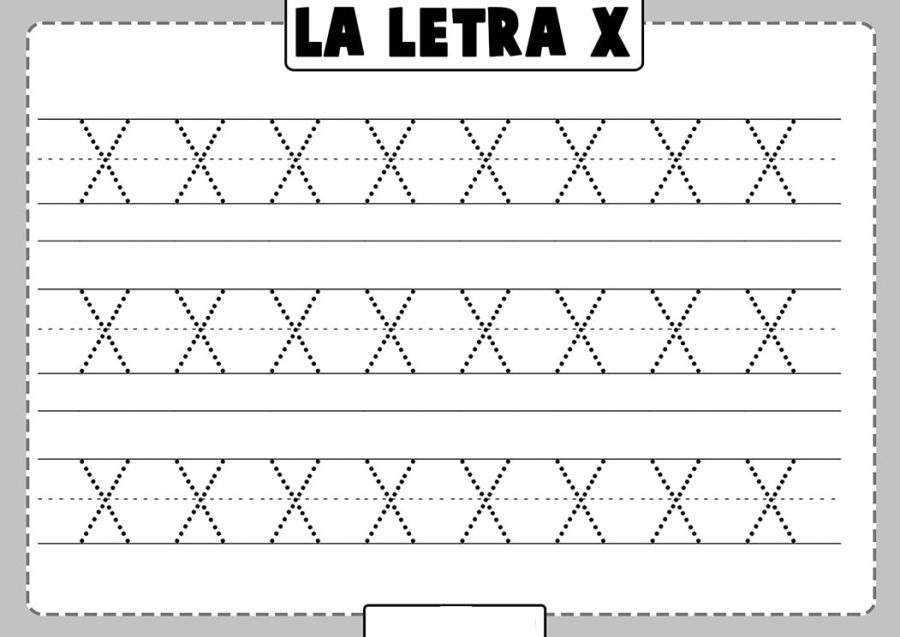 Ficha de la X mayúscula 1