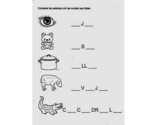 Descarga gratuita de ficha de vocales en formato PDF 2