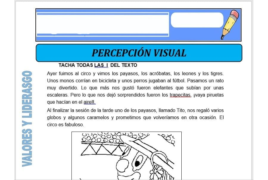 Percepción visual y discriminación auditiva 1